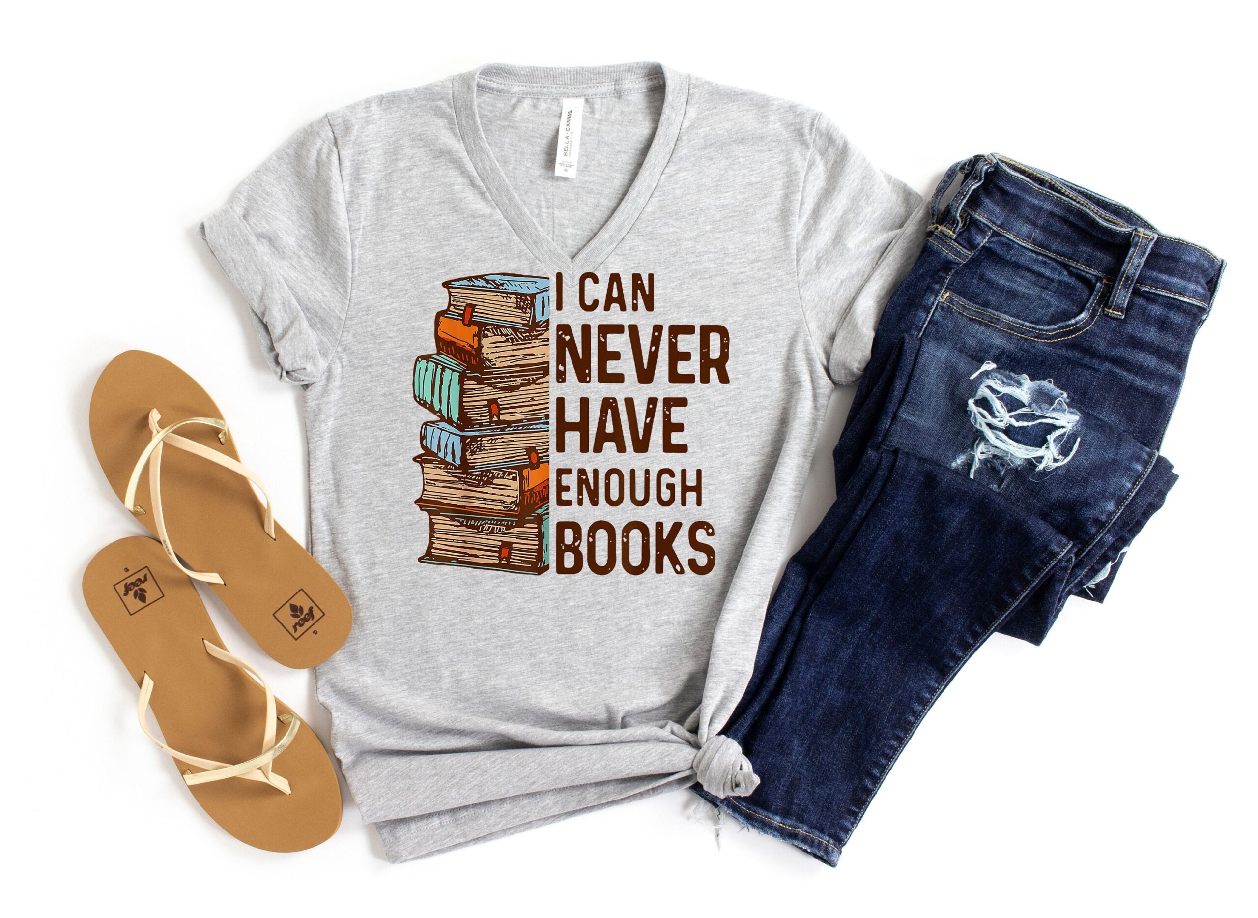 I Can Never Have Enough Books Lover Bookworm Birthday Funny Read Shirt image 2