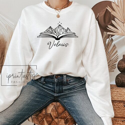 SJM Velaris Bookish The Night Court ACOTAR Court of Dreams Rhysand Fan Girl Sweatshirt image 0