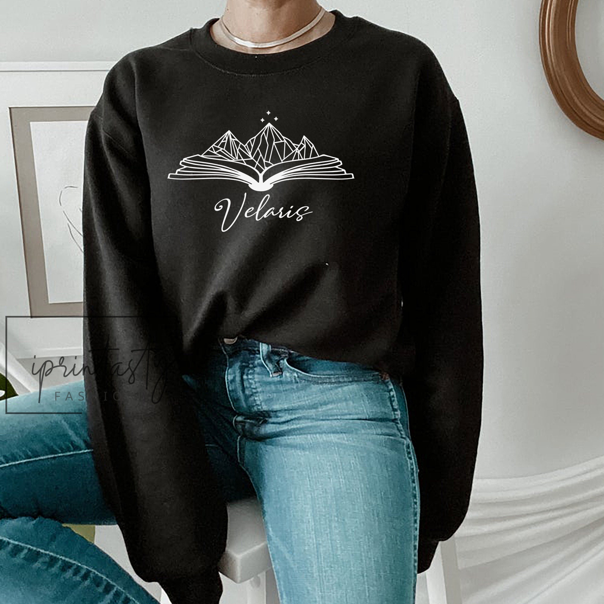 SJM Velaris Bookish The Night Court ACOTAR Court of Dreams Rhysand Fan Girl Sweatshirt image 1