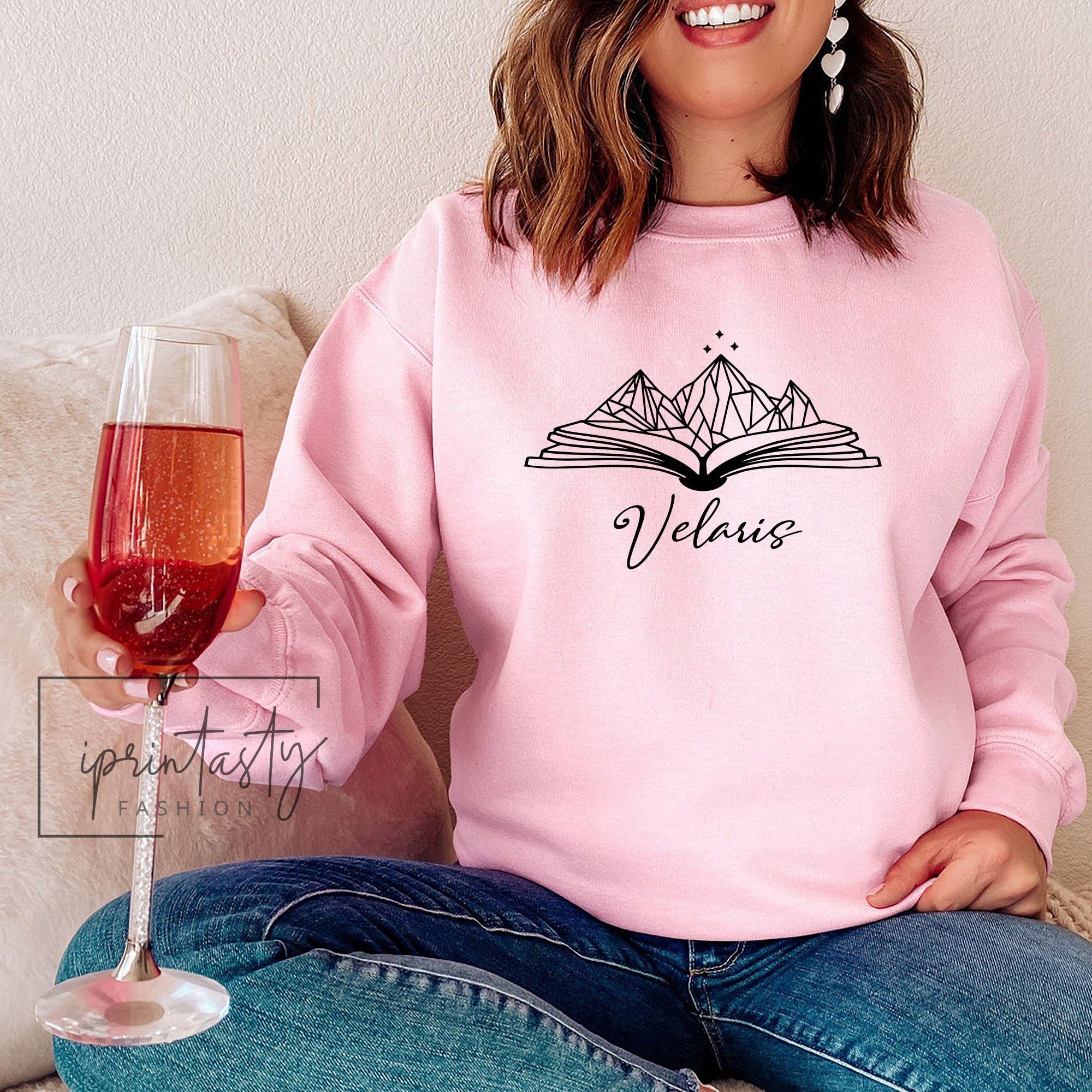 SJM Velaris Bookish The Night Court ACOTAR Court of Dreams Rhysand Fan Girl Sweatshirt image 5