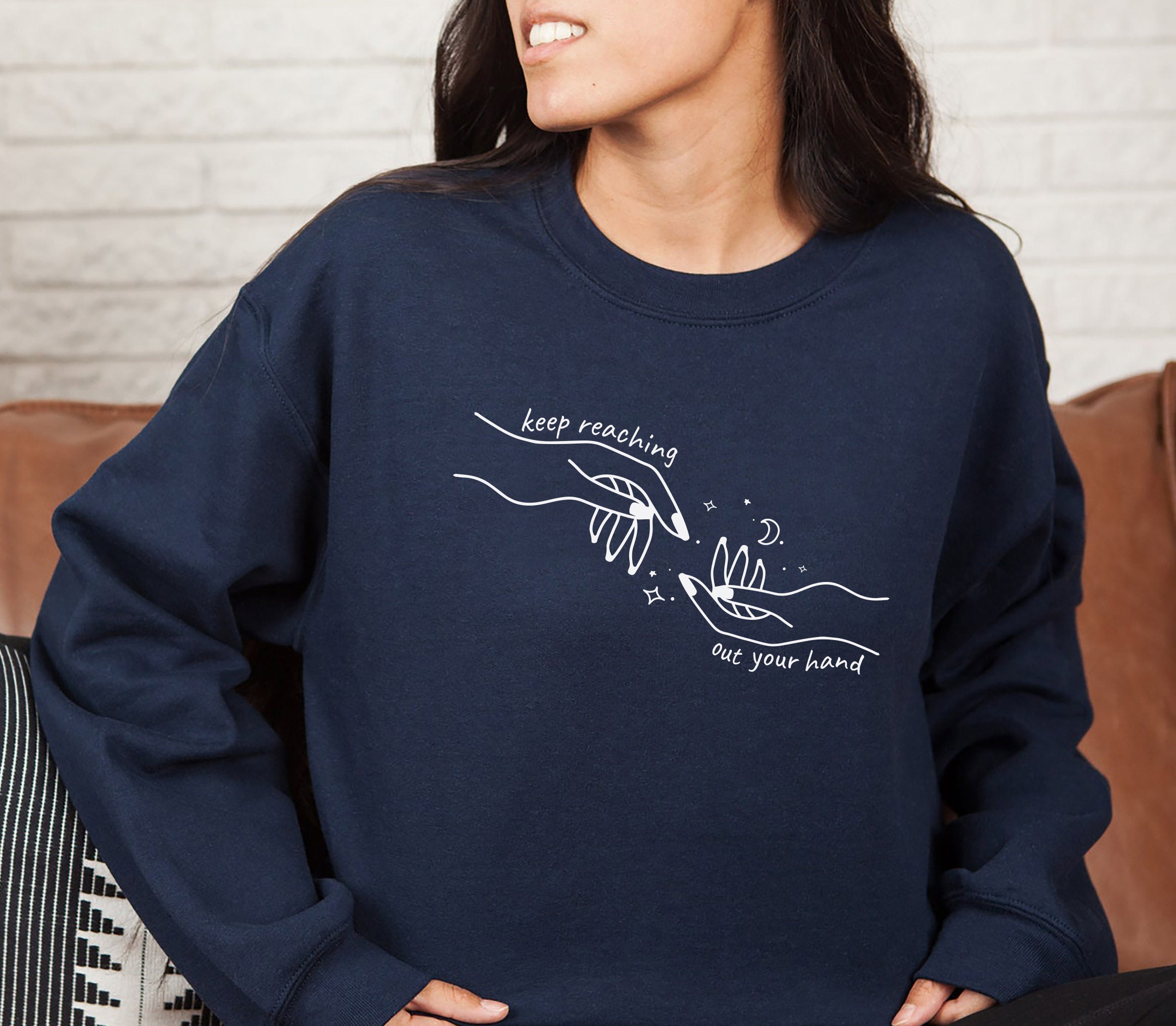 SJM Keep Reaching Out Your Hand Bookish Lover Gift Fantasy Fiction Sweatshirt image 5