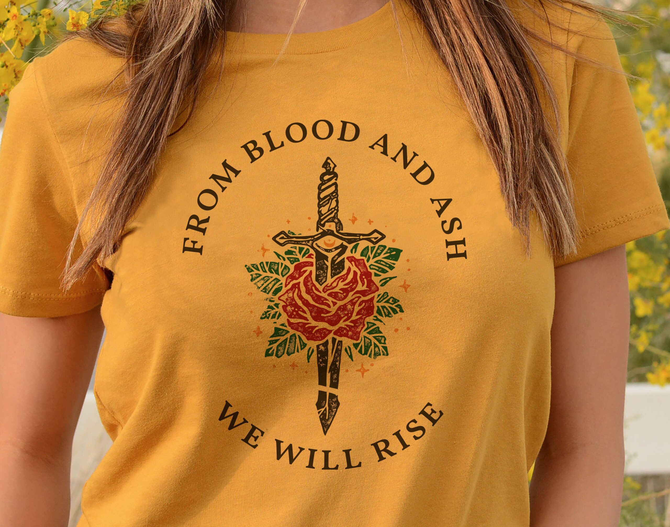 From Blood and Ash We Will Rise Miss WIlla Colyns Book Club Shirt image 8