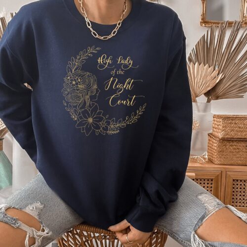 SJM High Lady of the Night Court ACOTAR Bookish Sweatshirt image 0