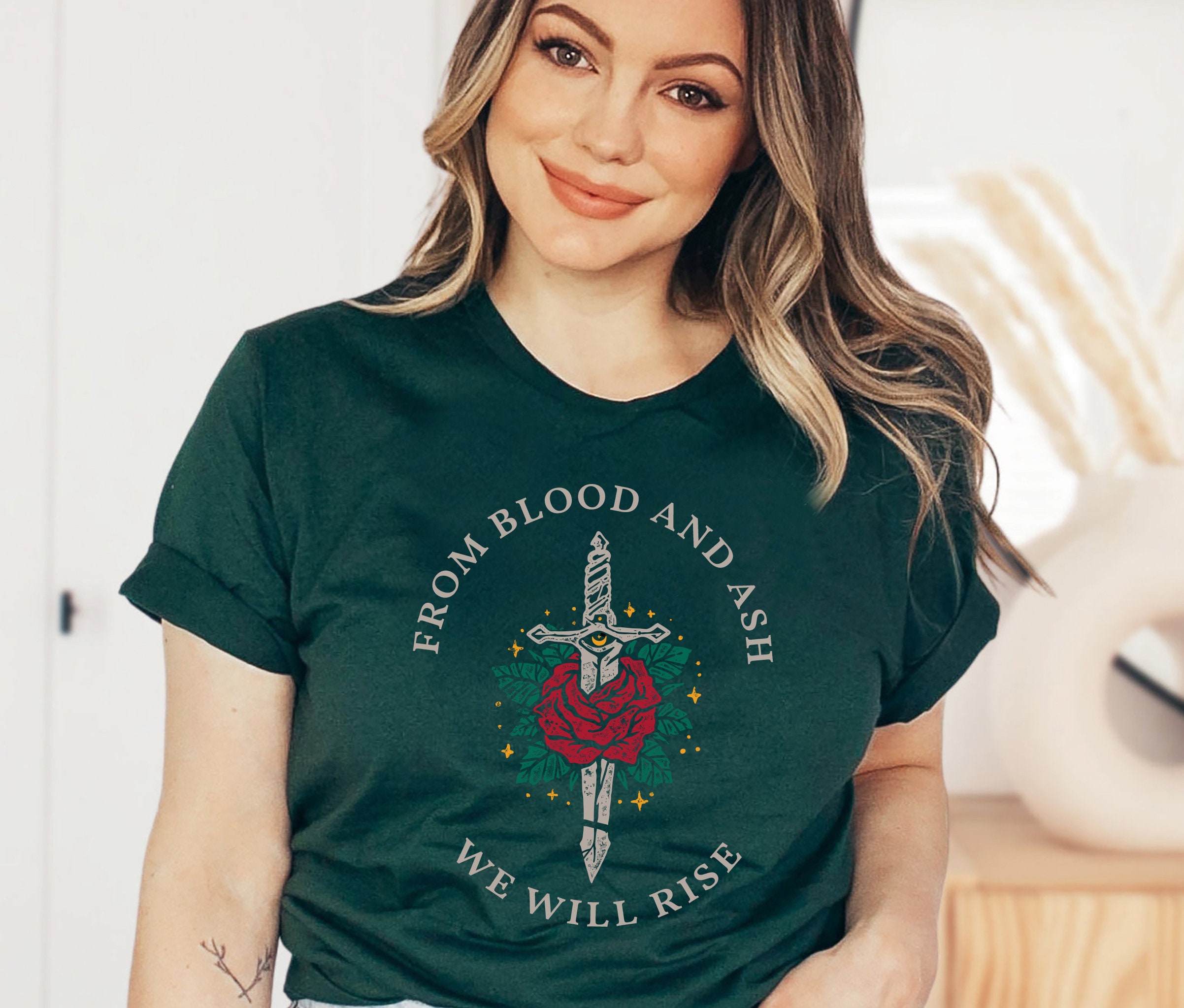 From Blood and Ash We Will Rise Miss WIlla Colyns Book Club Shirt image 2