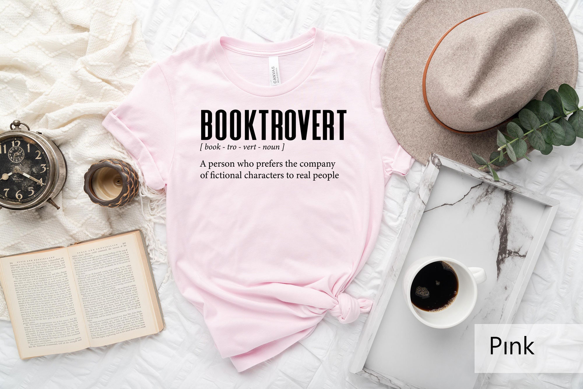 Booktrovert Definition Nerd Bookish Teacher Library Lover Shirt image 3