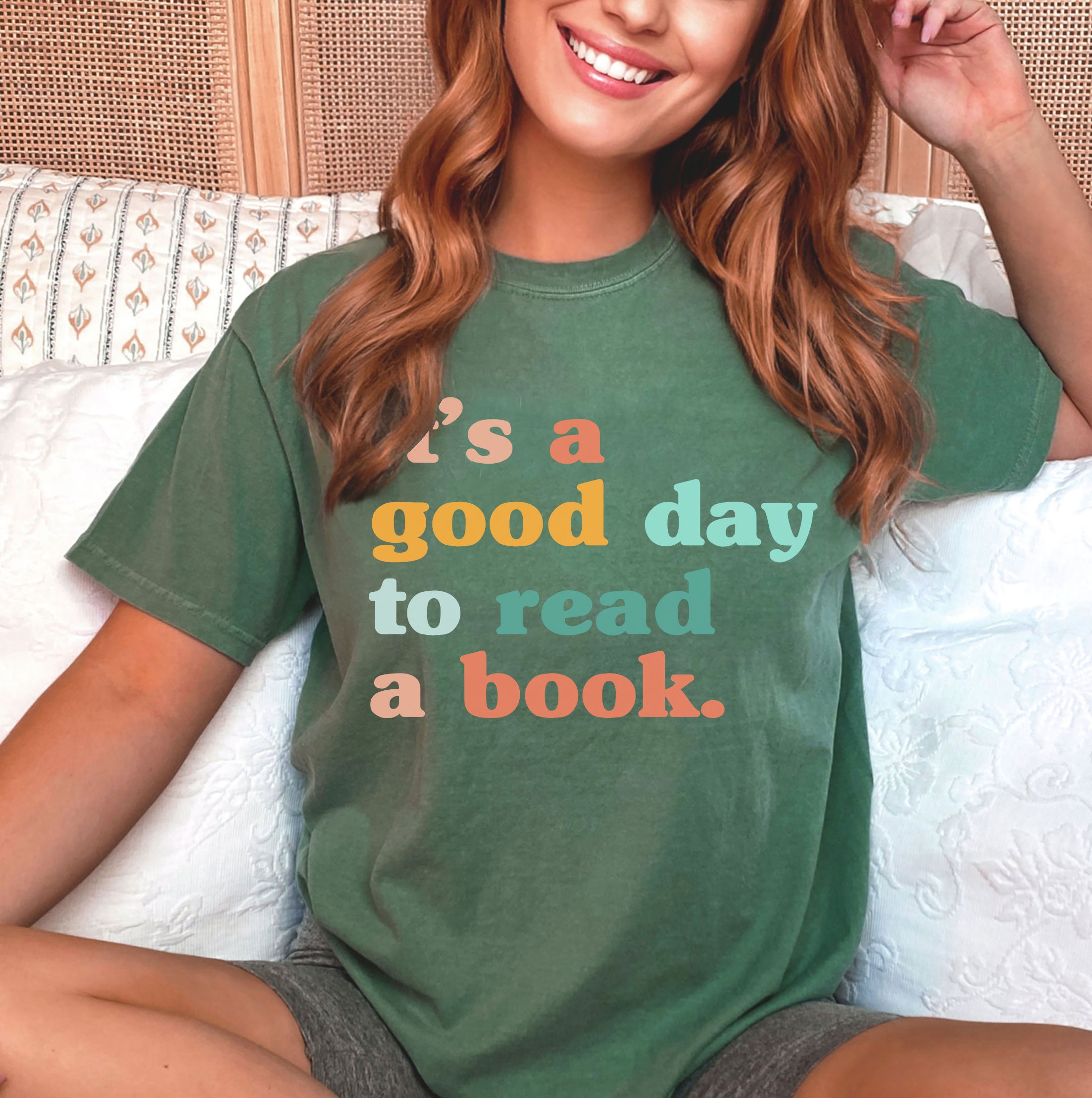 Retro Its A Good Day To Read A Book Librarian Shirt image 2