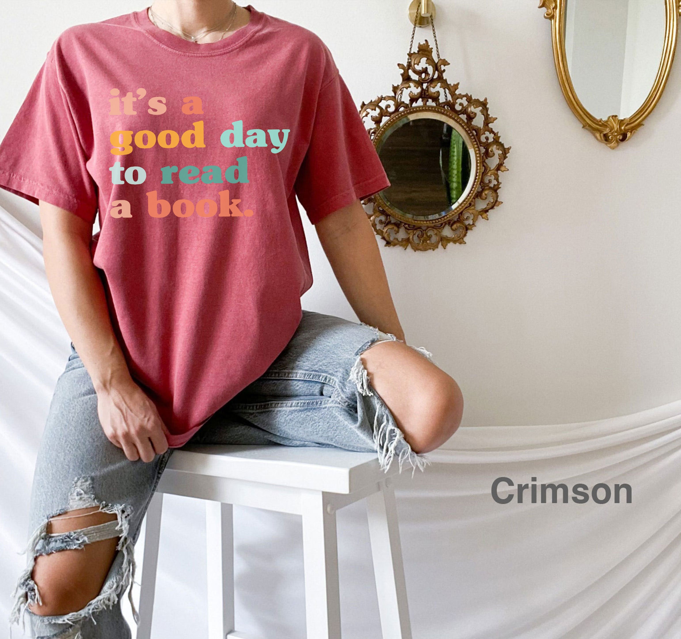 Retro Its A Good Day To Read A Book Librarian Shirt image 1