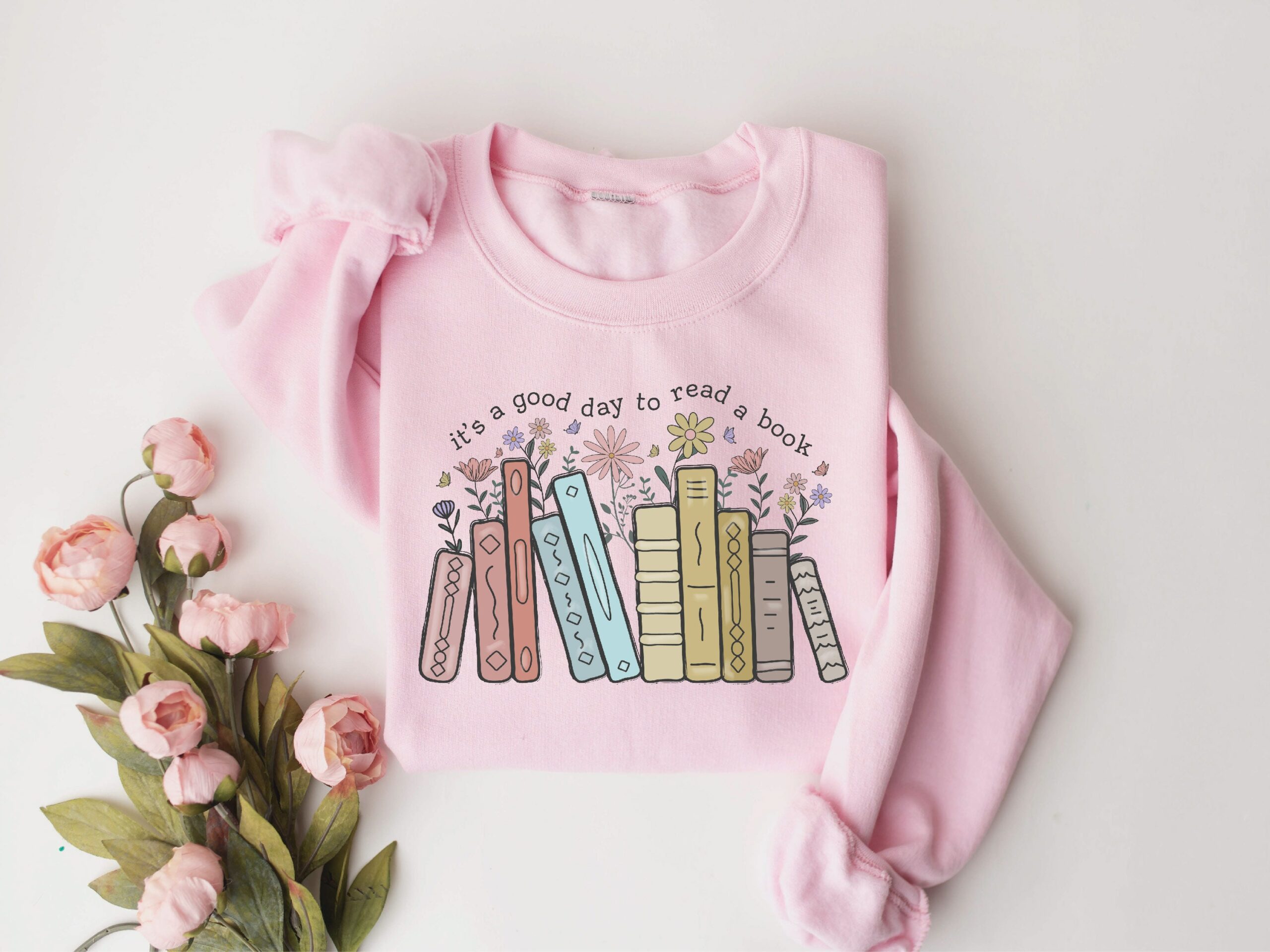 Retro Bookish Appreciation Teacher Book Lover Back To School Sweatshirt image 3