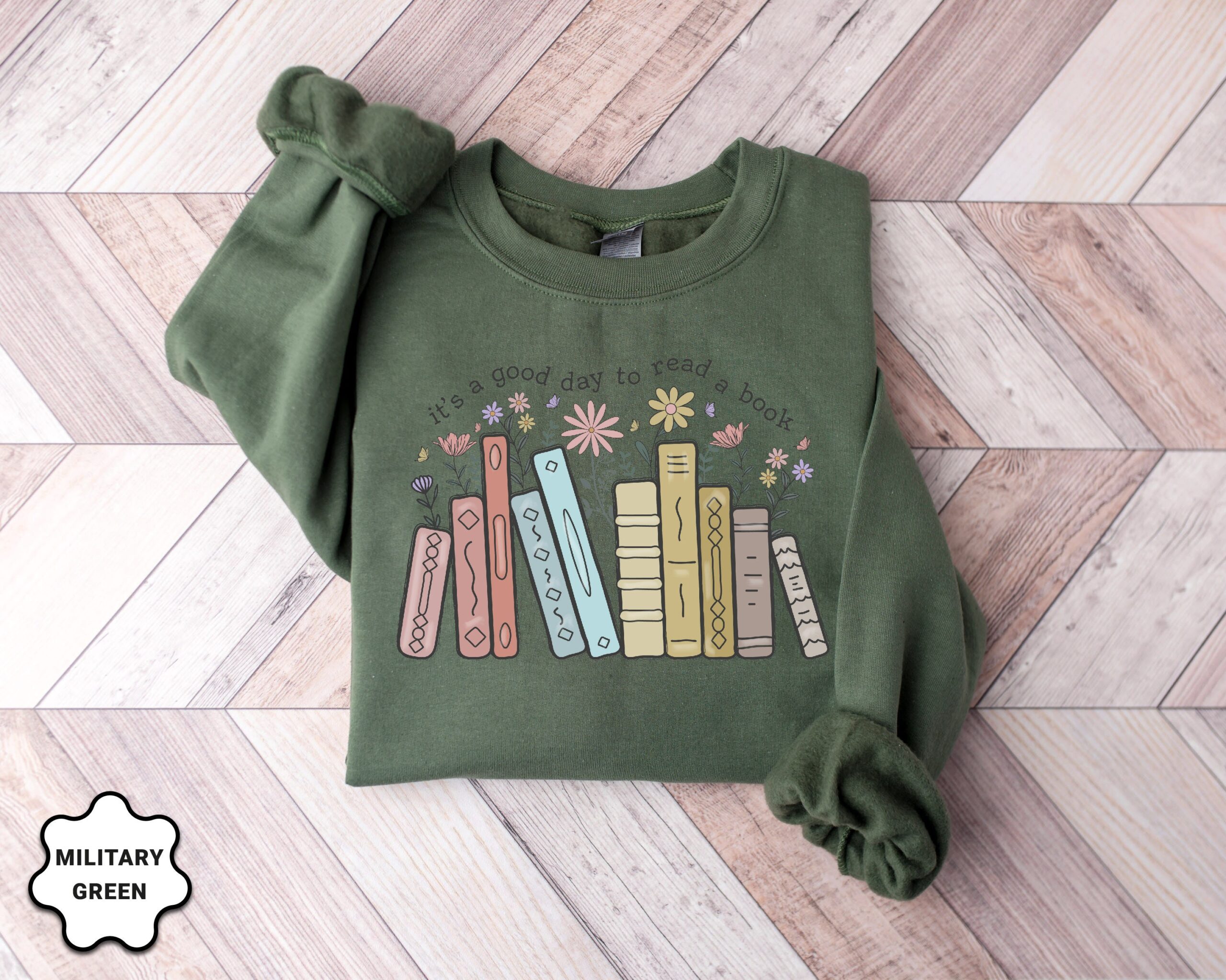 Retro Bookish Appreciation Teacher Book Lover Back To School Sweatshirt image 1