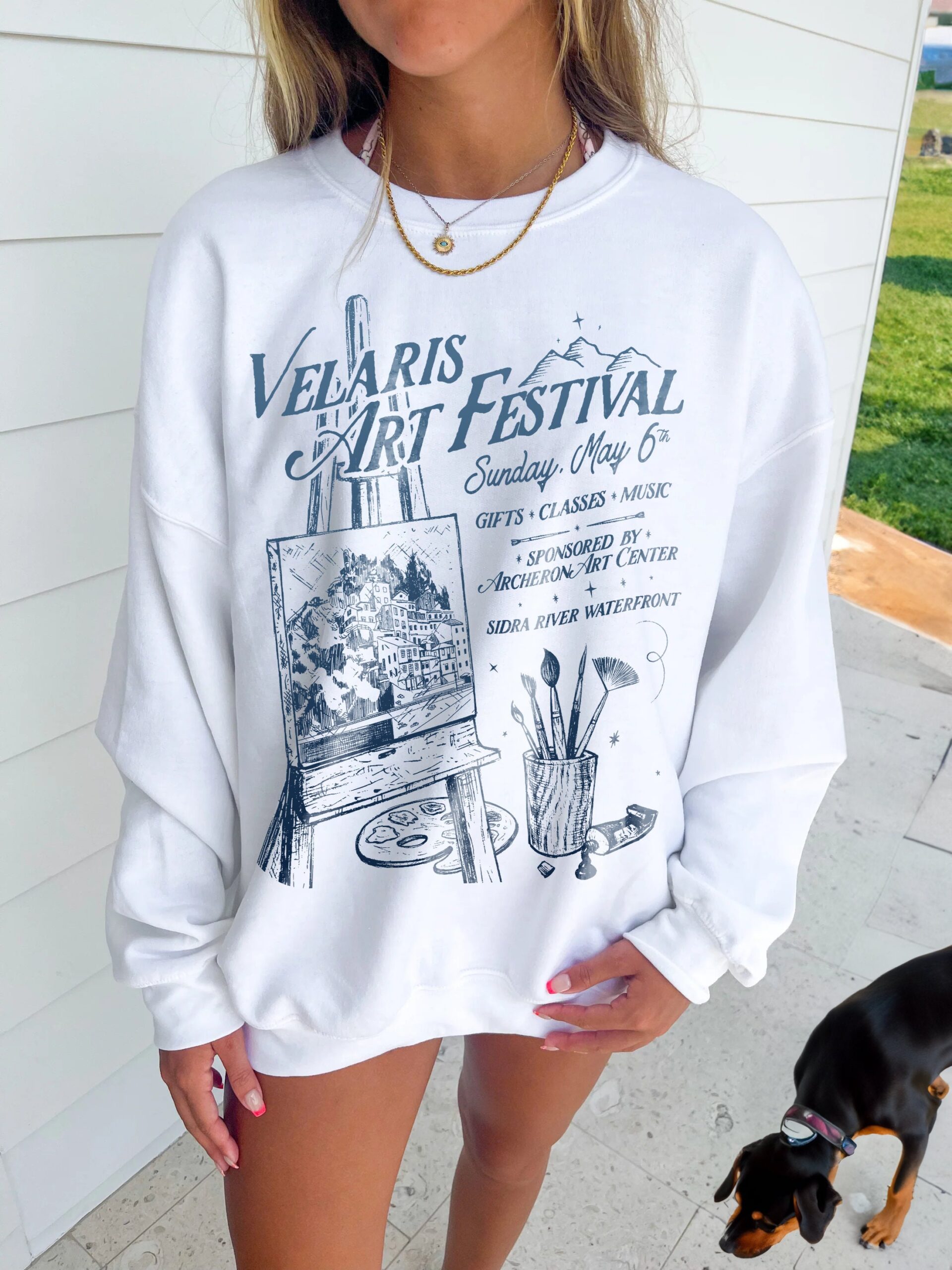 Velaris Art Festival ACOTAR Night Court Bookish TOG Crescent City Shirt image 5