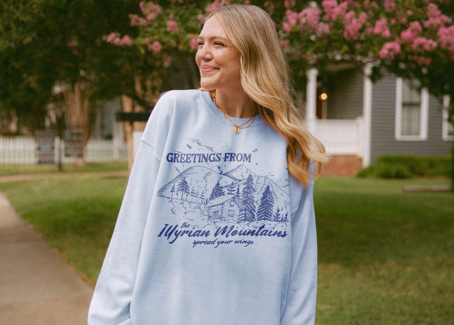 ACOTAR Illyrian Mountains Velaris Night Court SJM Bookish Sweatshirt image 4