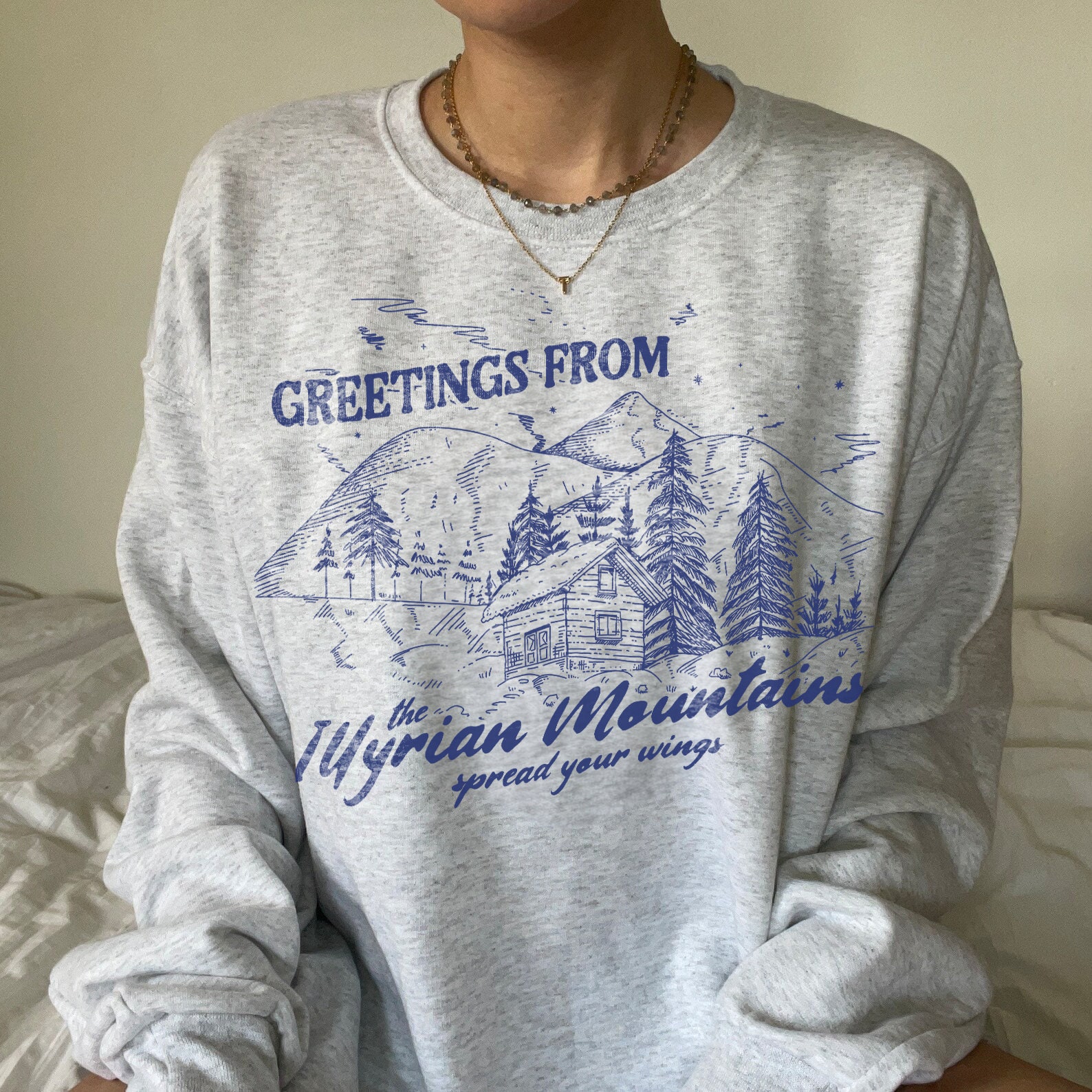 ACOTAR Illyrian Mountains Velaris Night Court SJM Bookish Sweatshirt image 2