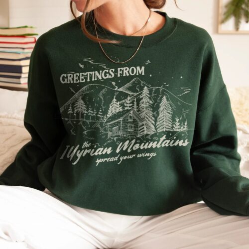 ACOTAR Illyrian Mountains Velaris Night Court SJM Bookish Sweatshirt image 0