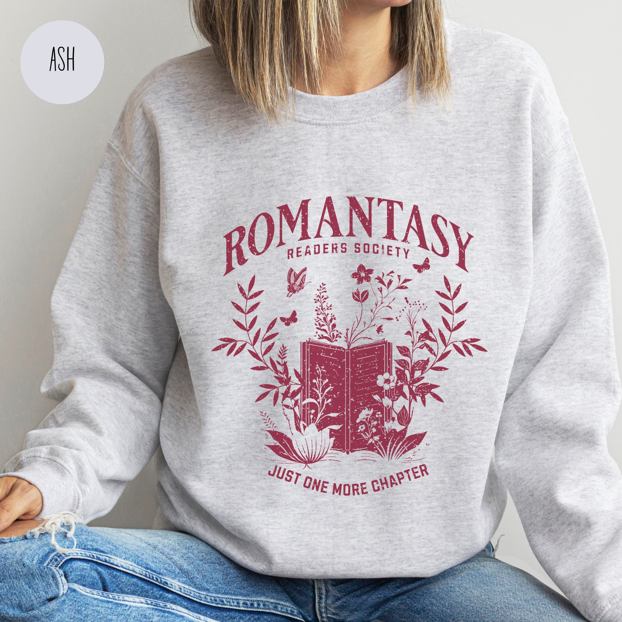 Romantasy Readers Society Book Club Lovers Fantasy Sweatshirt image 5