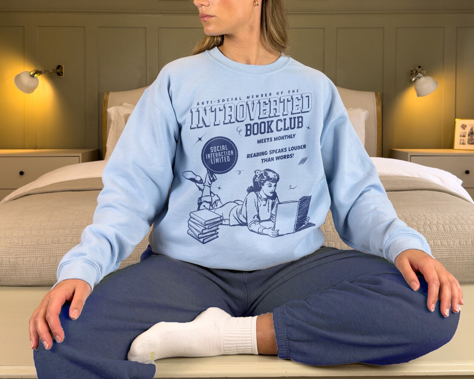 Introverted Book Club Bookish Antisocial Dark Romance Bookish Hoodie image 2