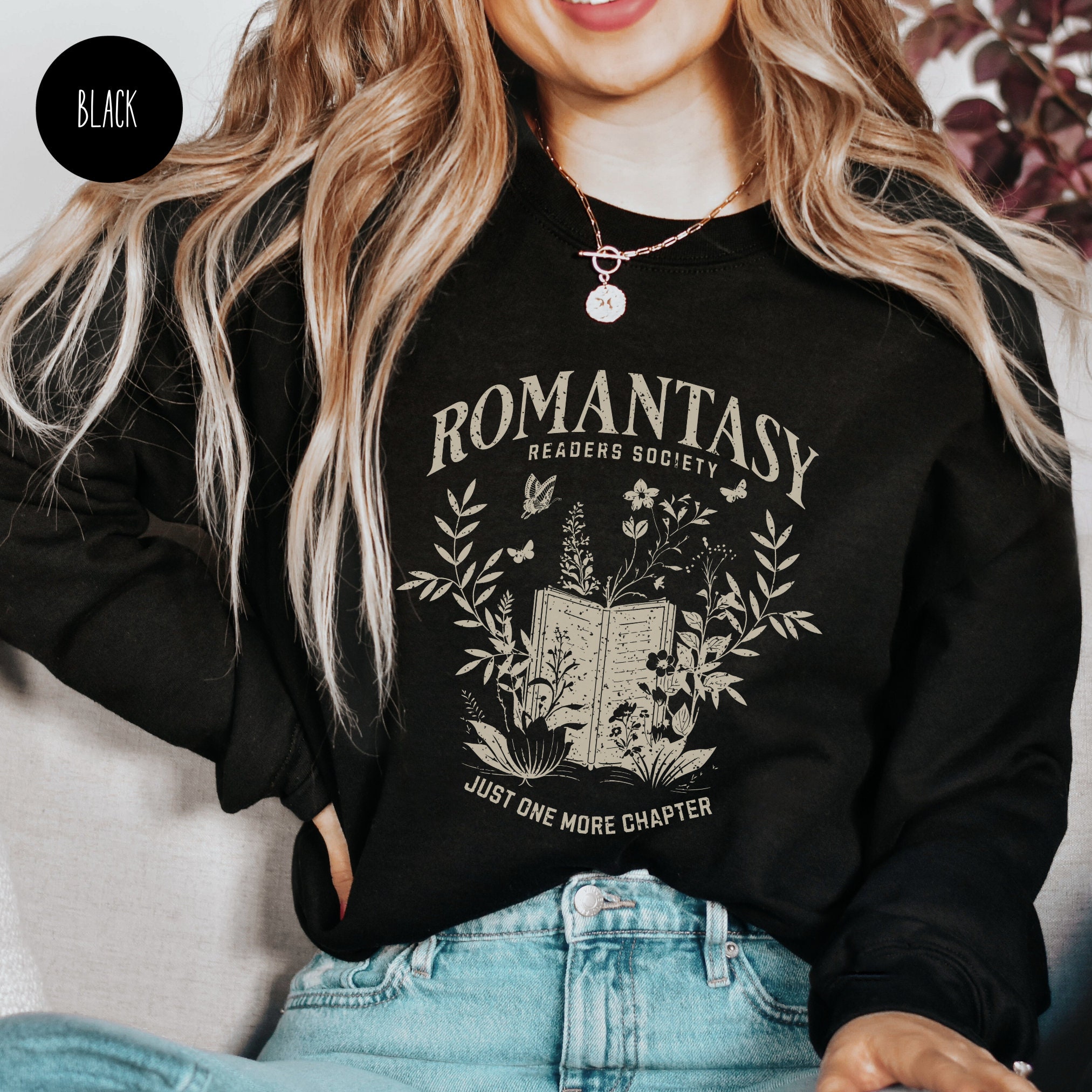 Romantasy Readers Society Book Club Lovers Fantasy Sweatshirt image 6