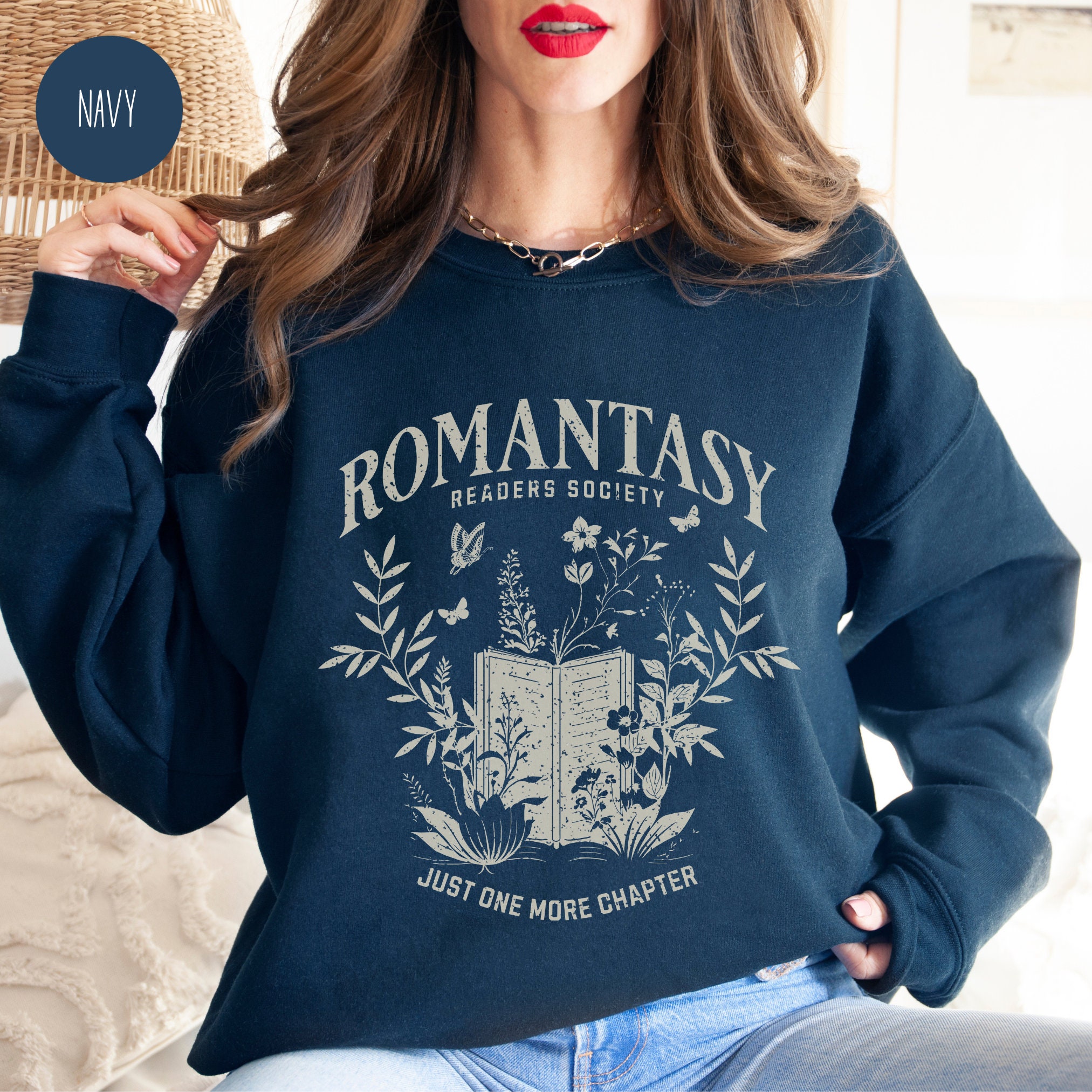 Romantasy Readers Society Book Club Lovers Fantasy Sweatshirt image 4