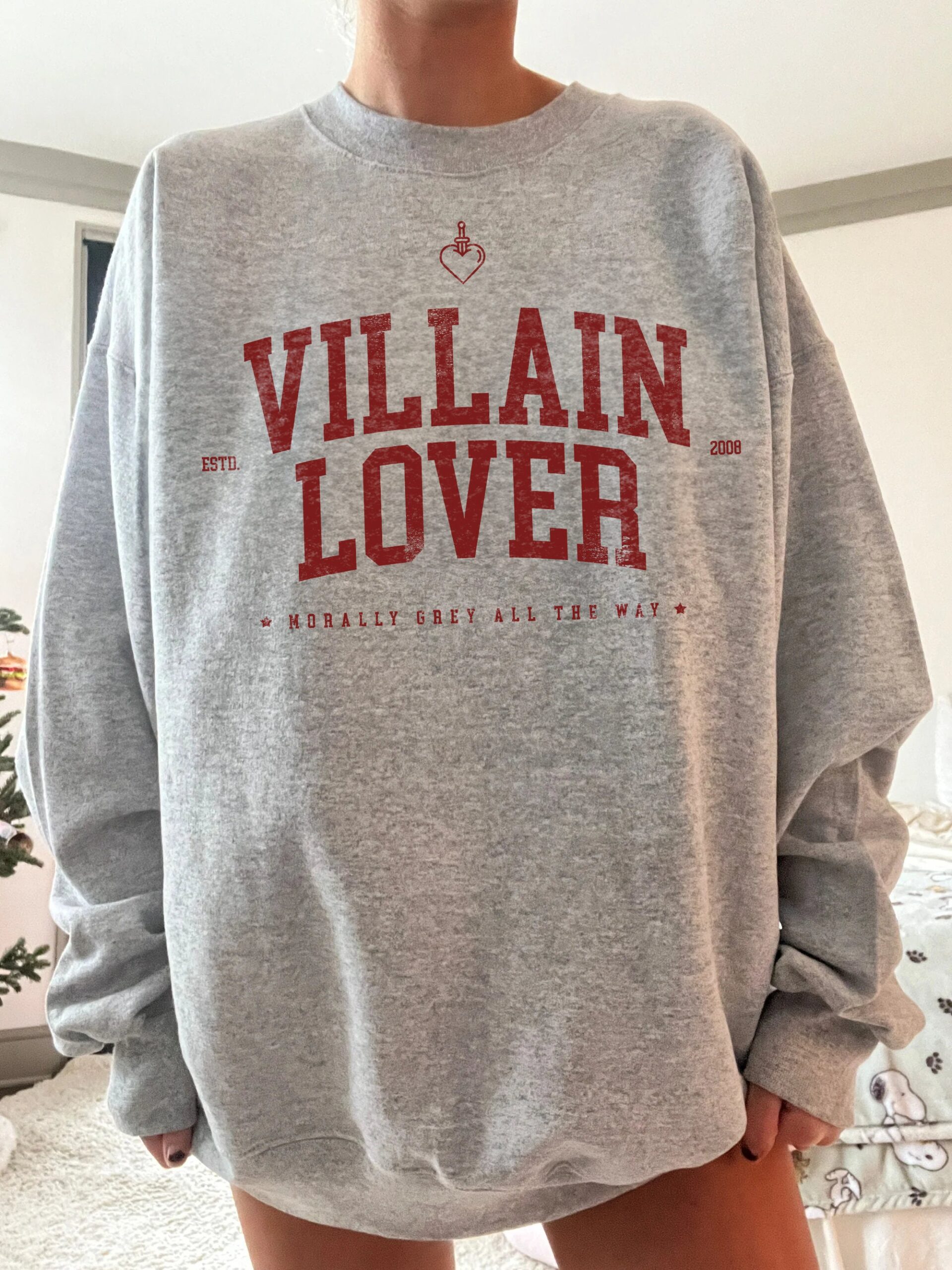 Villain Lover Bookish Morally Grey Lover Dark Romance Smut Sweatshirt image 5