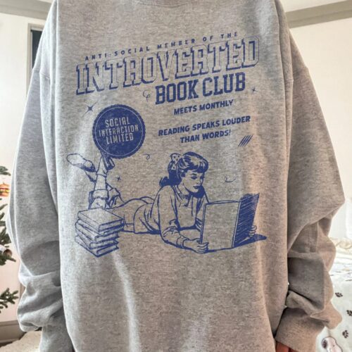 Introverted Book Club Bookish Antisocial Dark Romance Bookish Hoodie image 0