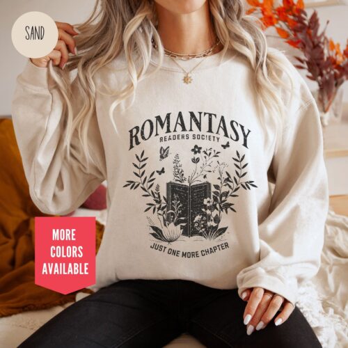 Romantasy Readers Society Book Club Lovers Fantasy Sweatshirt image 0