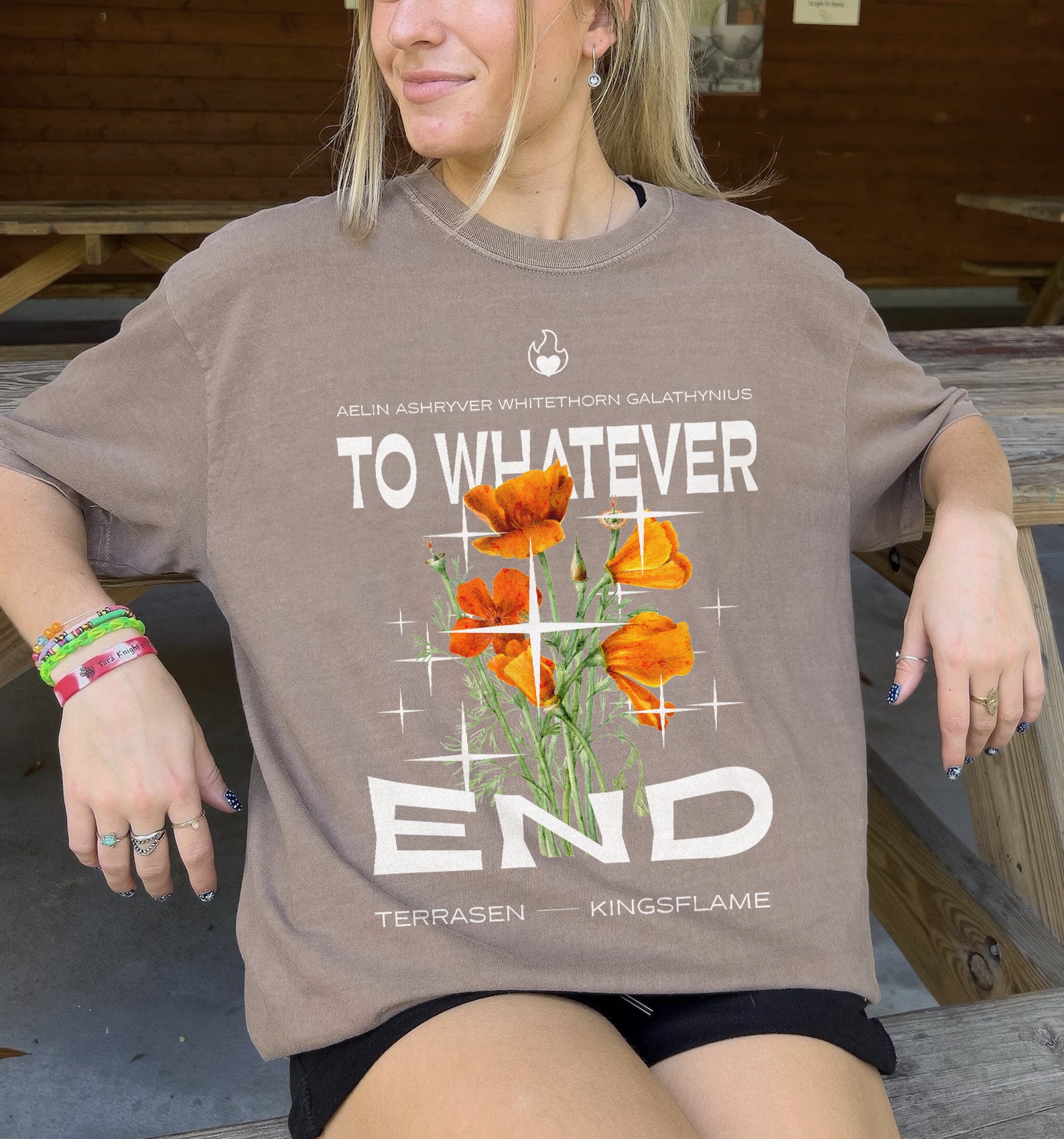 To Whatever End TOG Terrasen SJM ACOTAR Crescent City Quote Bookish Shirt image 1