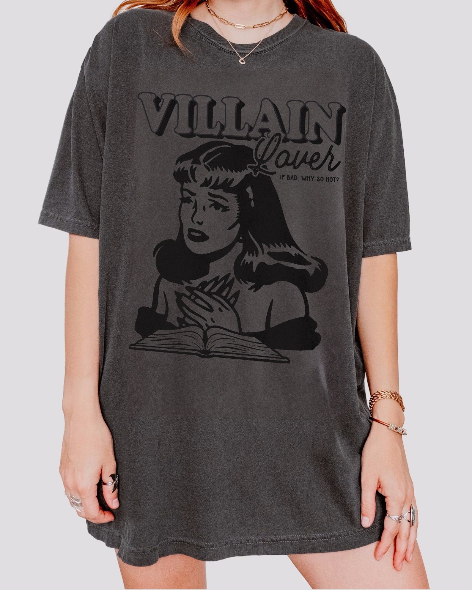 Villain Lover Bookish Dark Romance Enemies To Lover Club Morally Grey Reader Shirt image 2