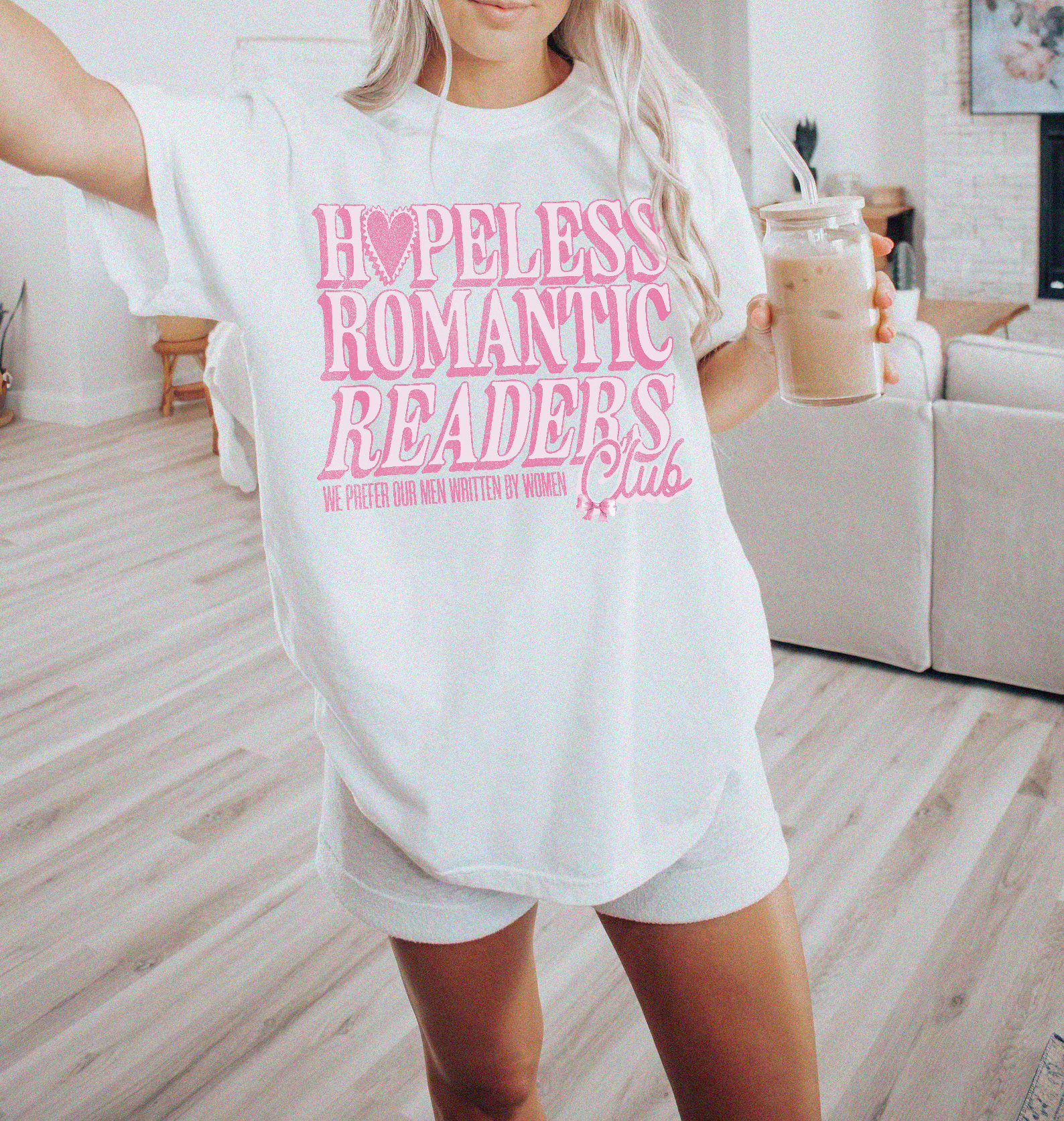 Hopeless Romantic Readers Club Bookish Girlie Lover Club Shirt image 1