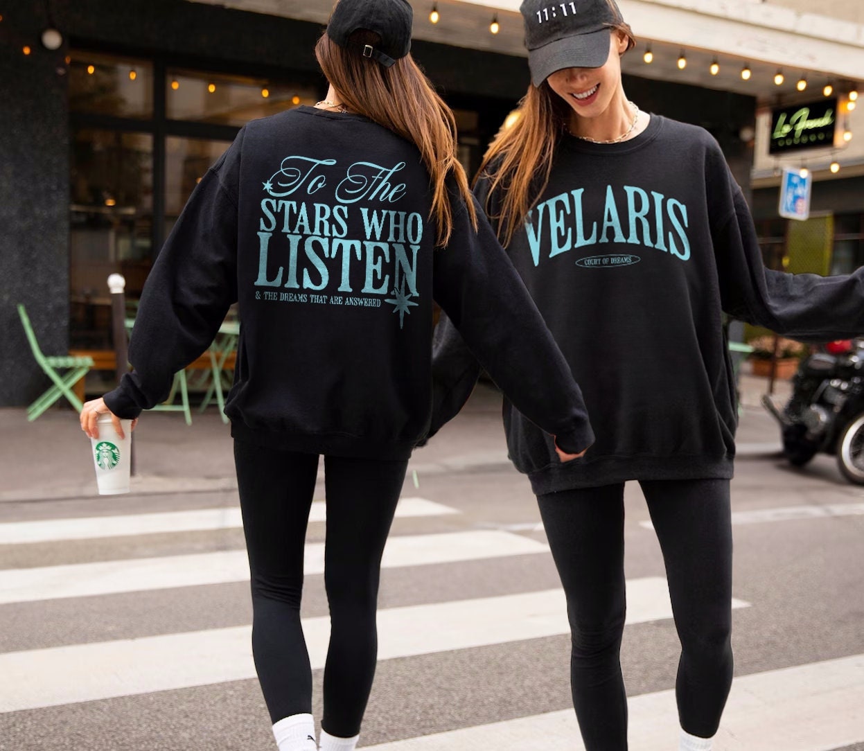 Velaris ACOTAR To The Stars Who Listen Quote Night Court SJM Bookish Sweatshirt image 3