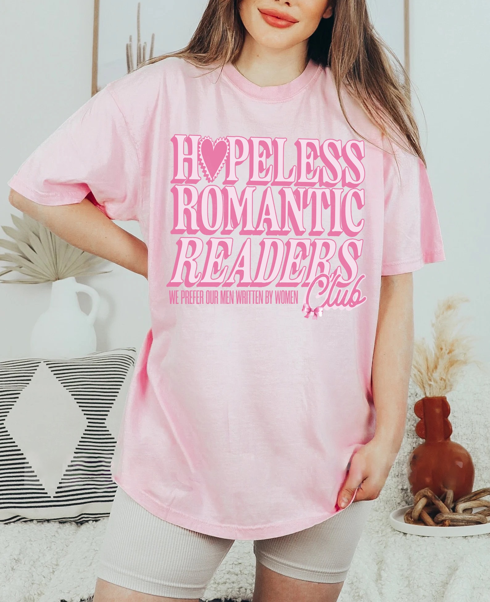 Hopeless Romantic Readers Club Bookish Girlie Lover Club Shirt image 2