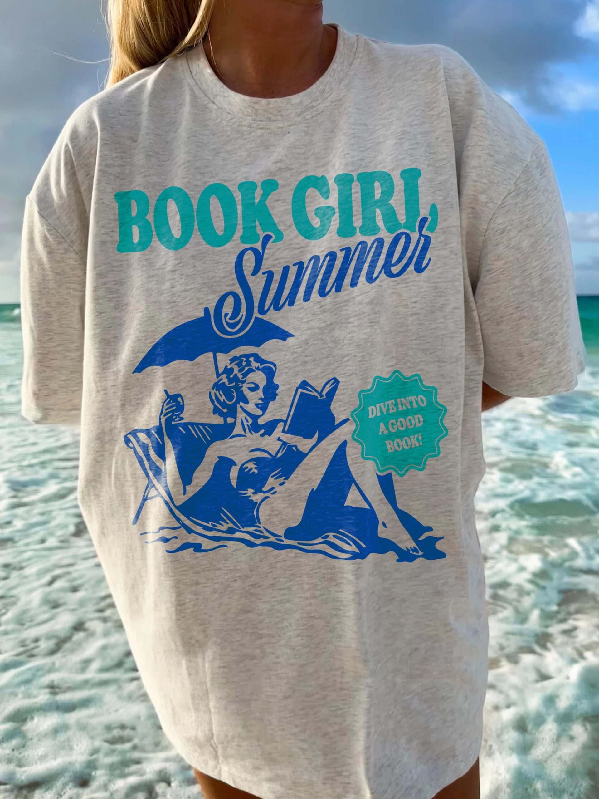 Book Girl Summer Beach Lover Funny Reader Vacation Coconut Romance Shirt image 7