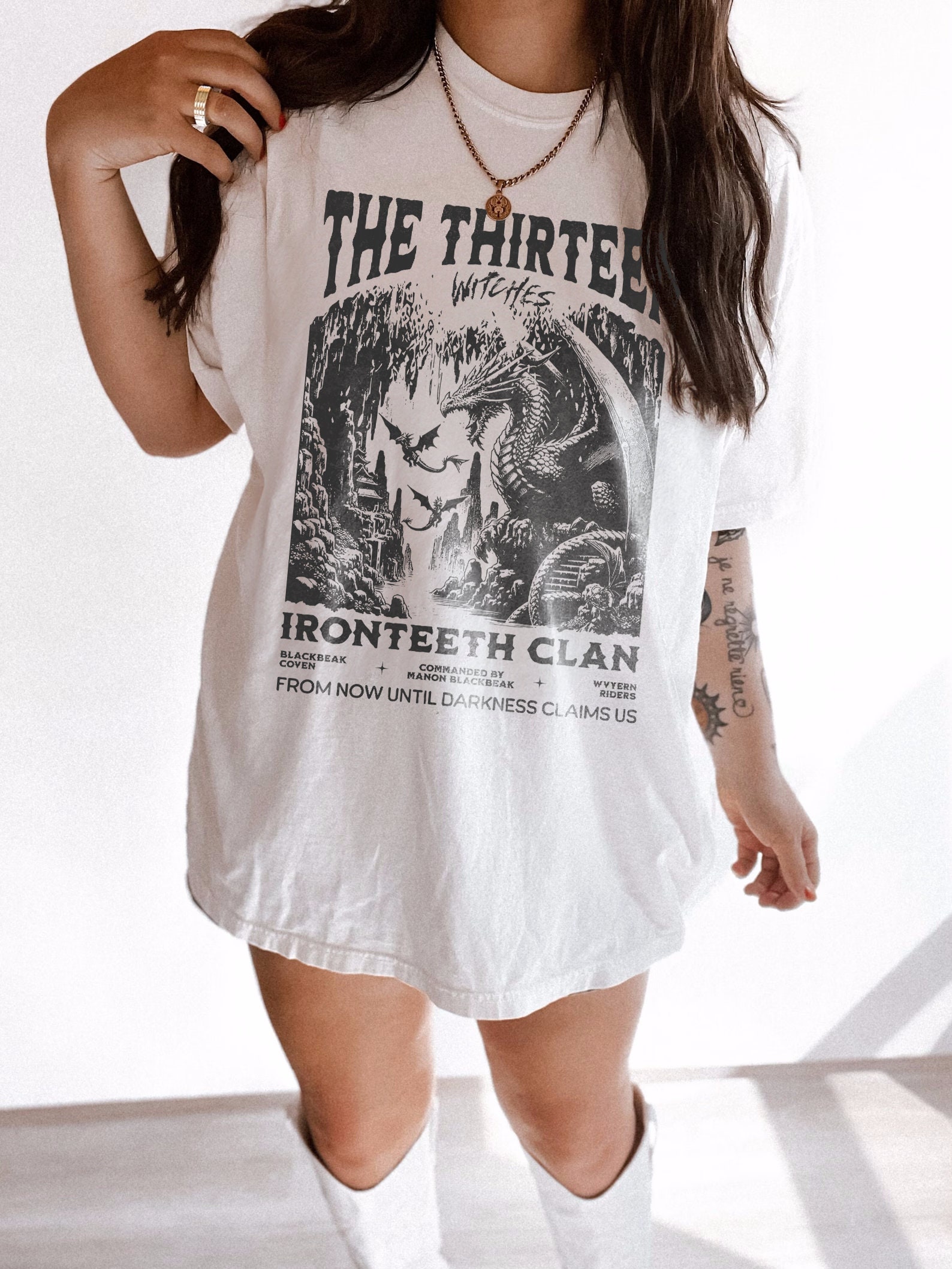 The Thirteen Throne Of Glass Ironteeth Witches SJM Terrasen Bookish Shirt image 3