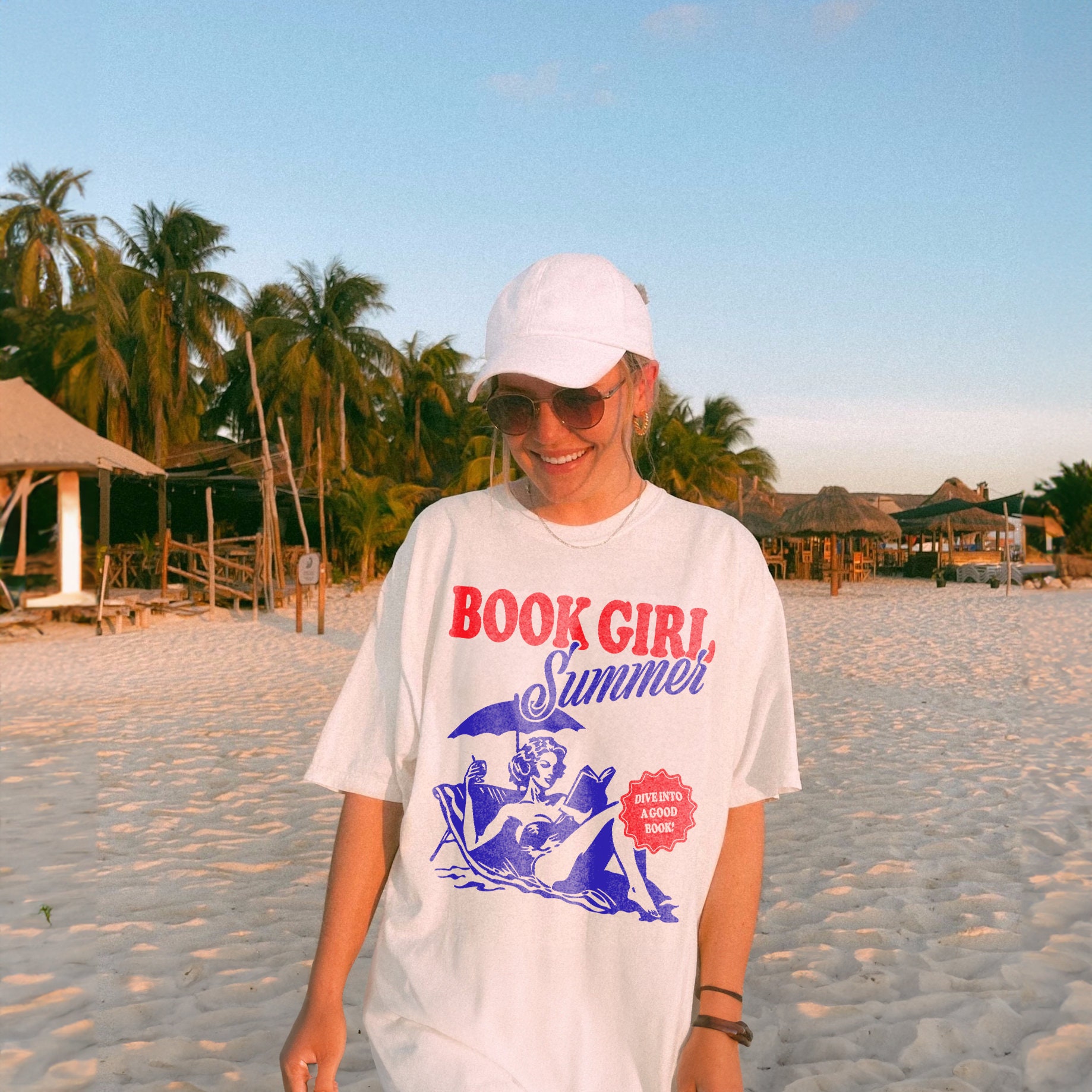 Book Girl Summer Beach Lover Funny Reader Vacation Coconut Romance Shirt image 4