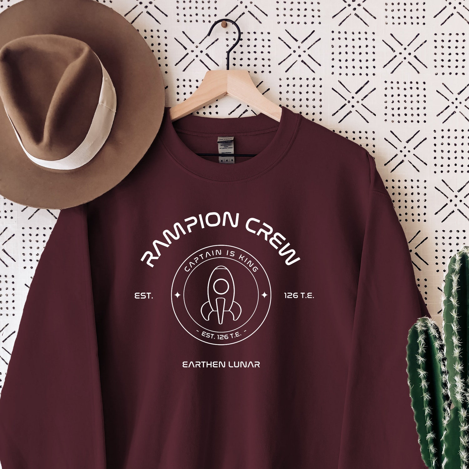 Rampion Crew Captain Is King The Lunar Chronicles Cinder Bookish Sweatshirt image 2