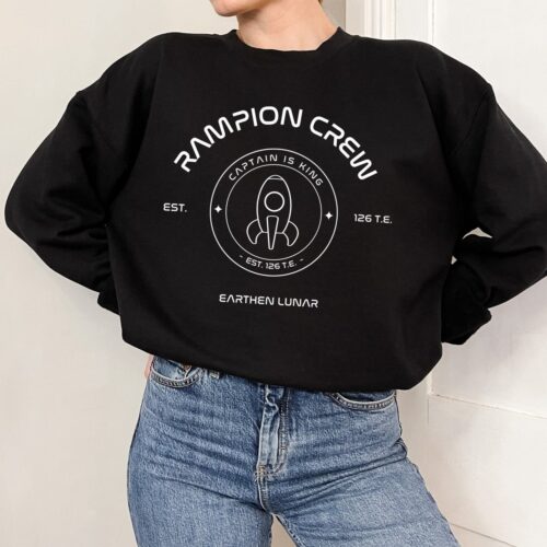 Rampion Crew Captain Is King The Lunar Chronicles Cinder Bookish Sweatshirt image 0