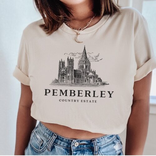 Pemberley Prejudice Jane Austen Pride Bookish Mr.Darcy Elizabeth Bennet Shirt image 0