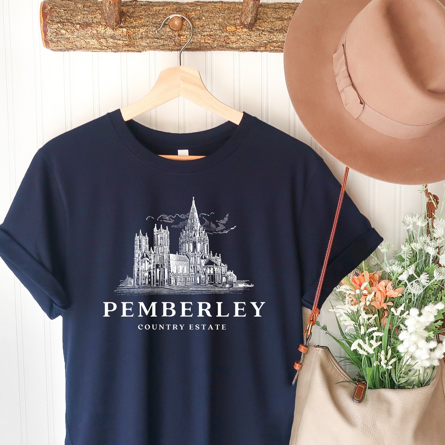 Pemberley Prejudice Jane Austen Pride Bookish Mr.Darcy Elizabeth Bennet Shirt image 2