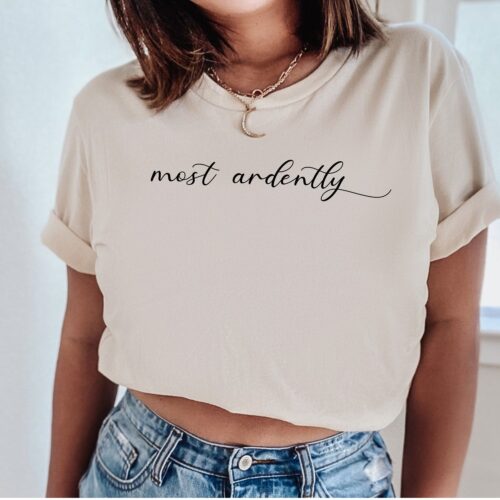 Most Ardently Prejudice Jane Austen Pride Bookish Darcy Elizabeth Bennet Pemberley Shirt image 0