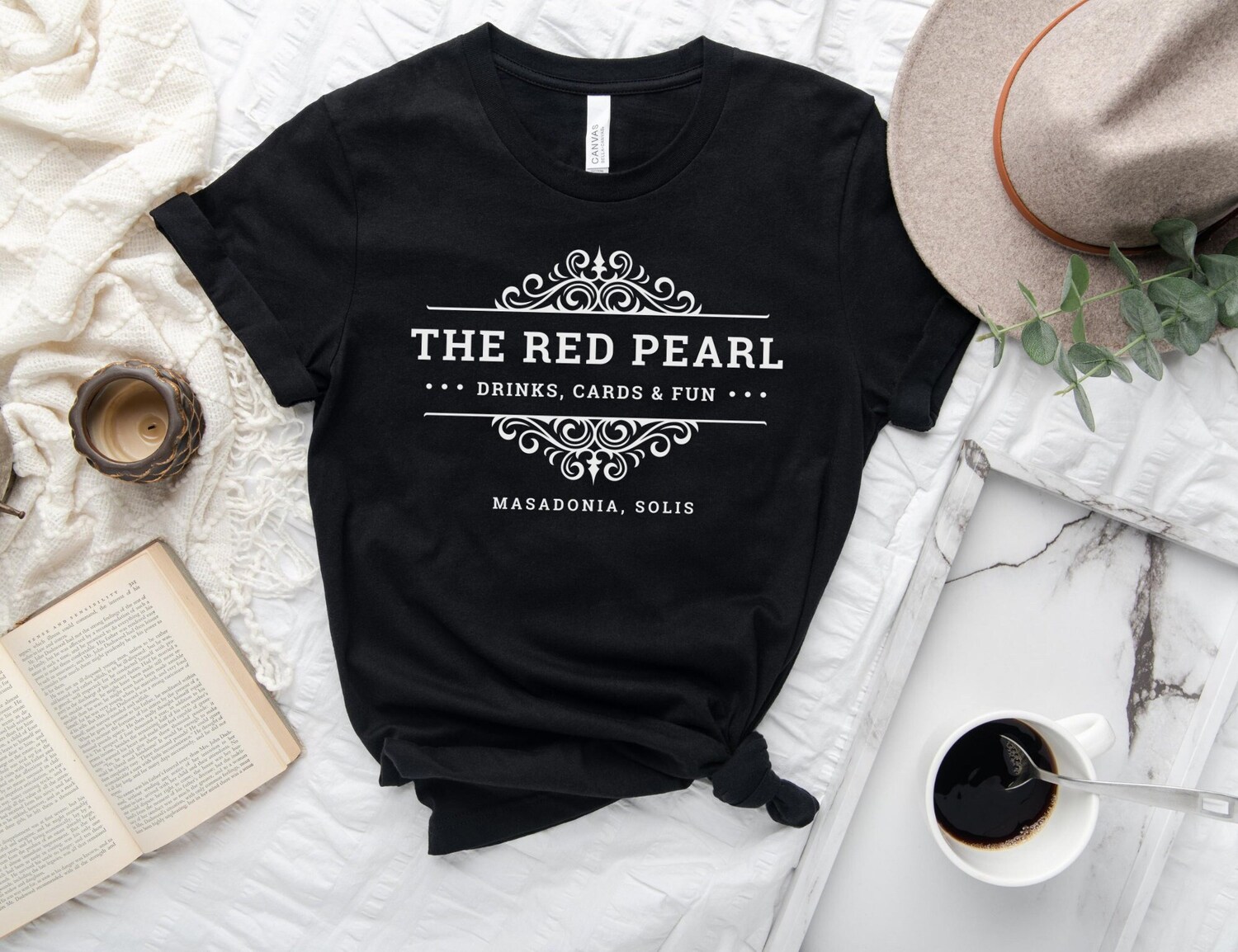 The Red Pearl From Blood And Ash We Will Rise Atlantia Bookish Active Shirt image 5