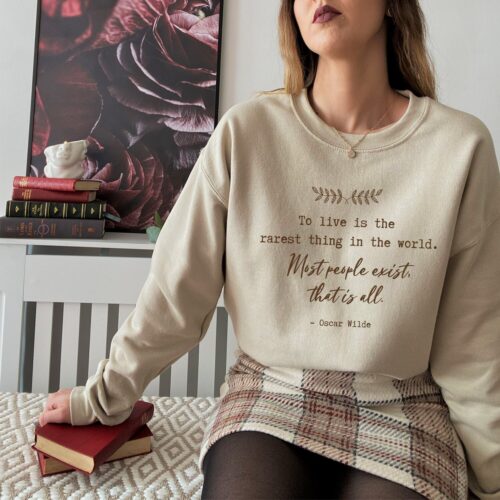 Light Academia Bookish Dead Poets Society Reading Librarian Literature Sweatshirt image 0