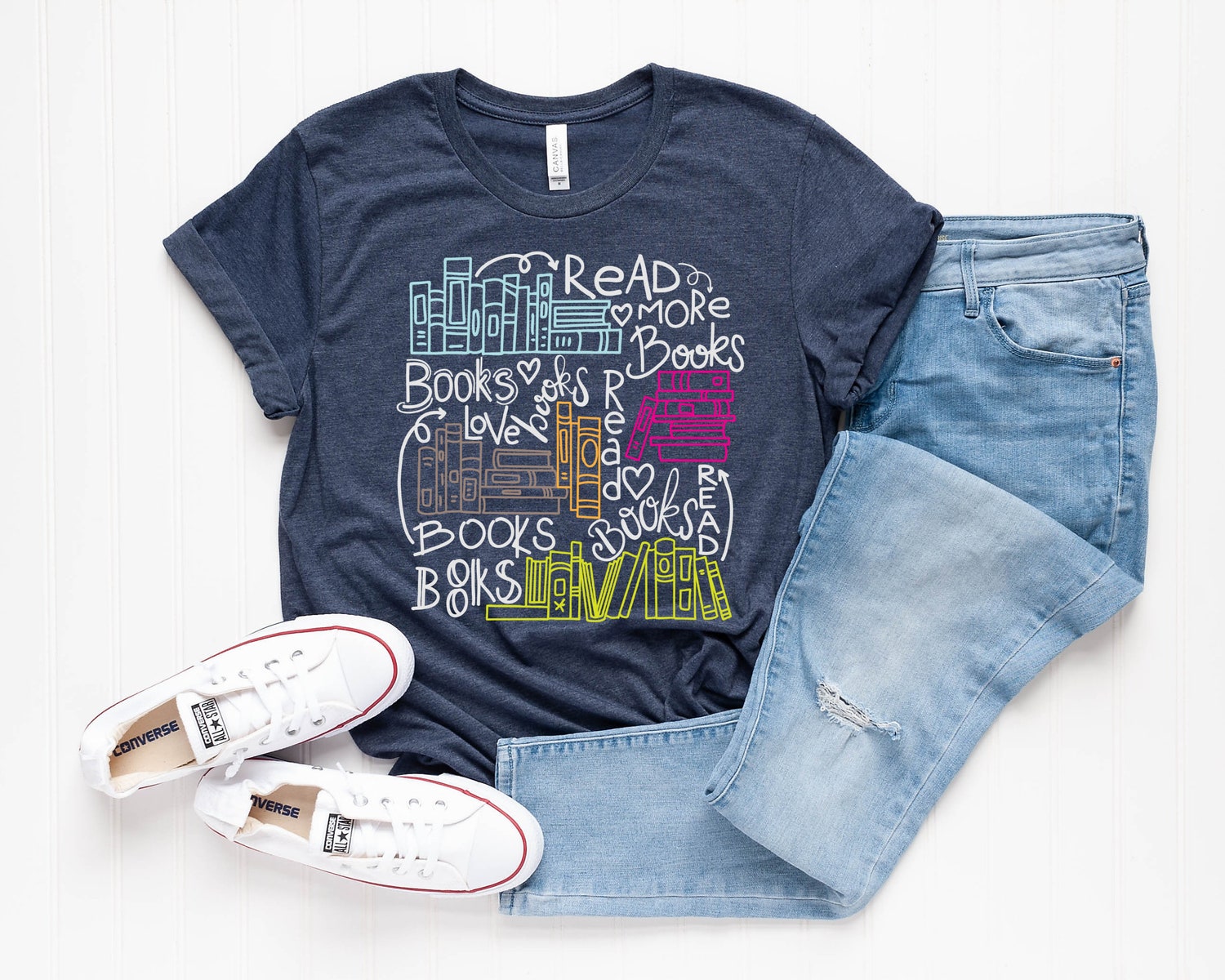 Read More Books Readers Lover Librarian Teacher Literature Women Shirt image 2