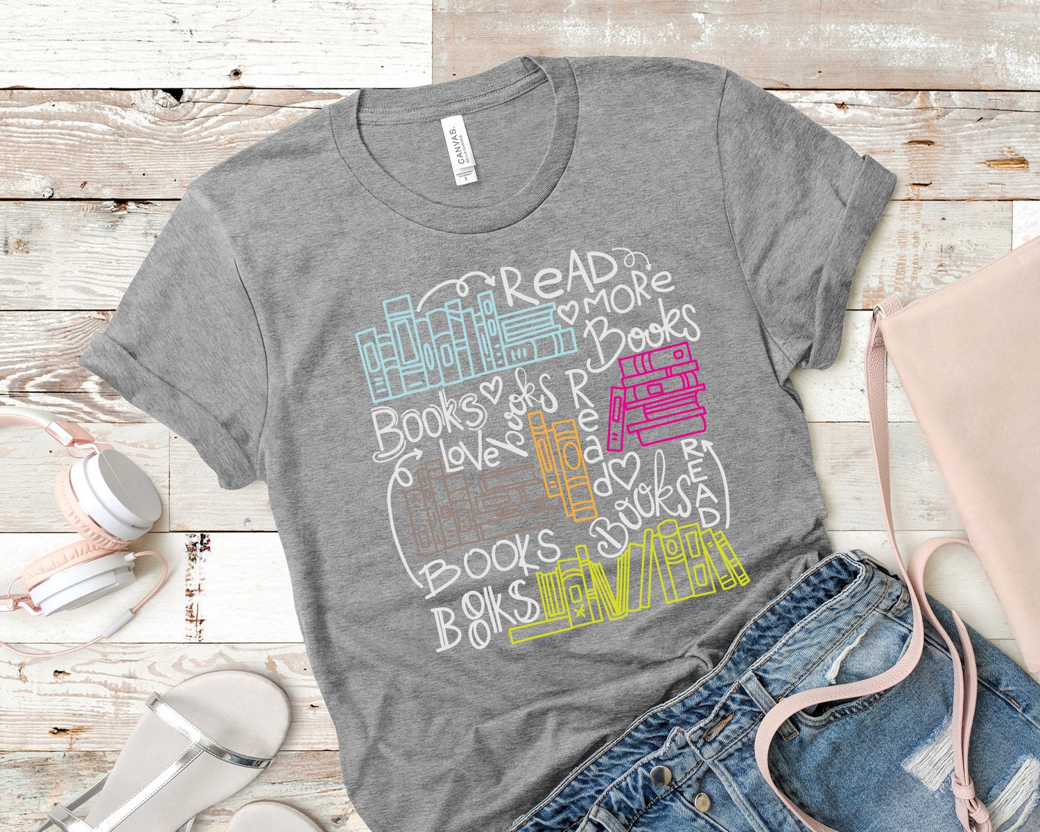 Read More Books Readers Lover Librarian Teacher Literature Women Shirt image 4