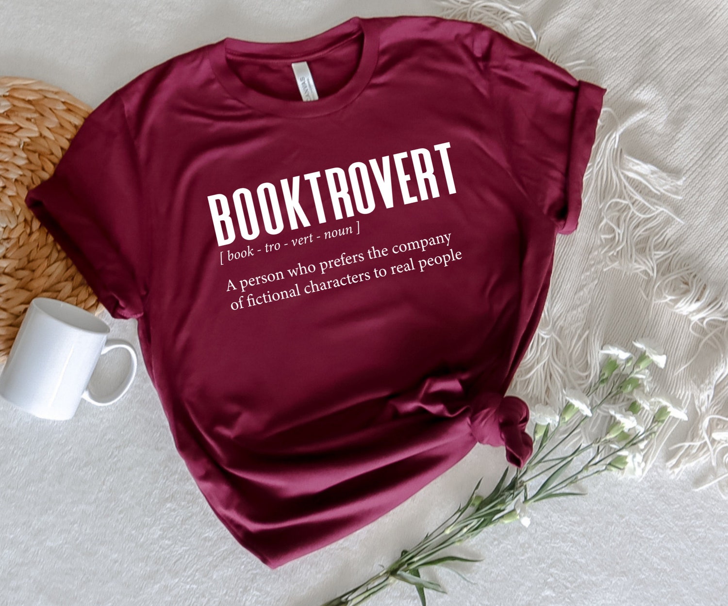 Booktrovert Definition Bibliophile Lover Reading Teacher Librarian Shirt image 2