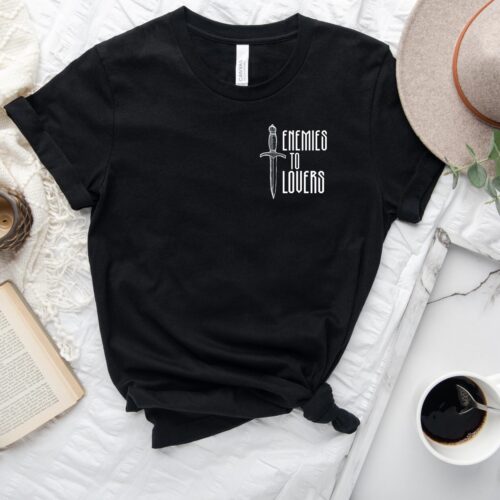 Enemies To Lovers Tropes Bookworm TBR Pile Smut Dark Romance Author Shirt image 0