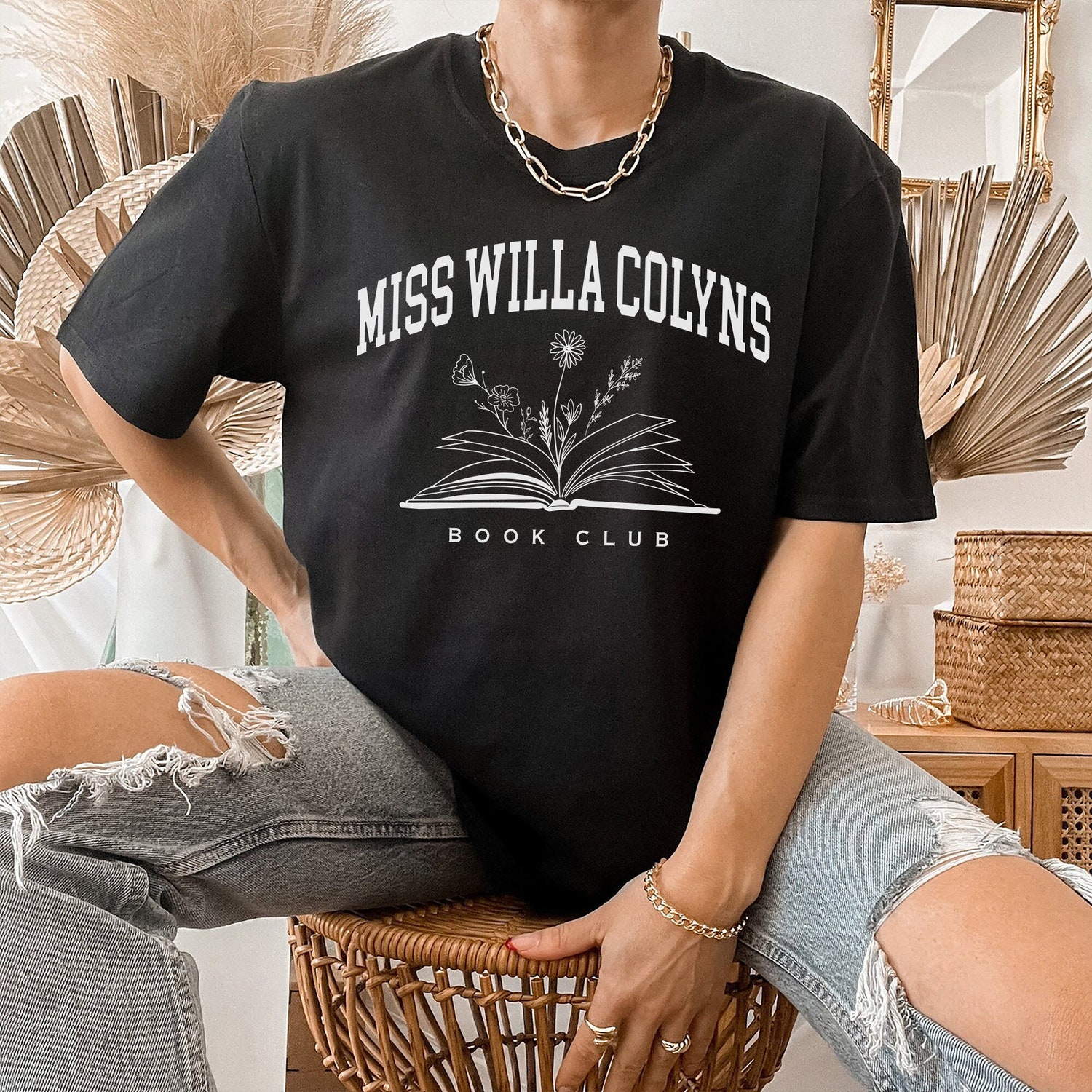 SJM Miss WIlla Colyns Book Club We Will Rise From Blood and Ash Read Shirt image 1