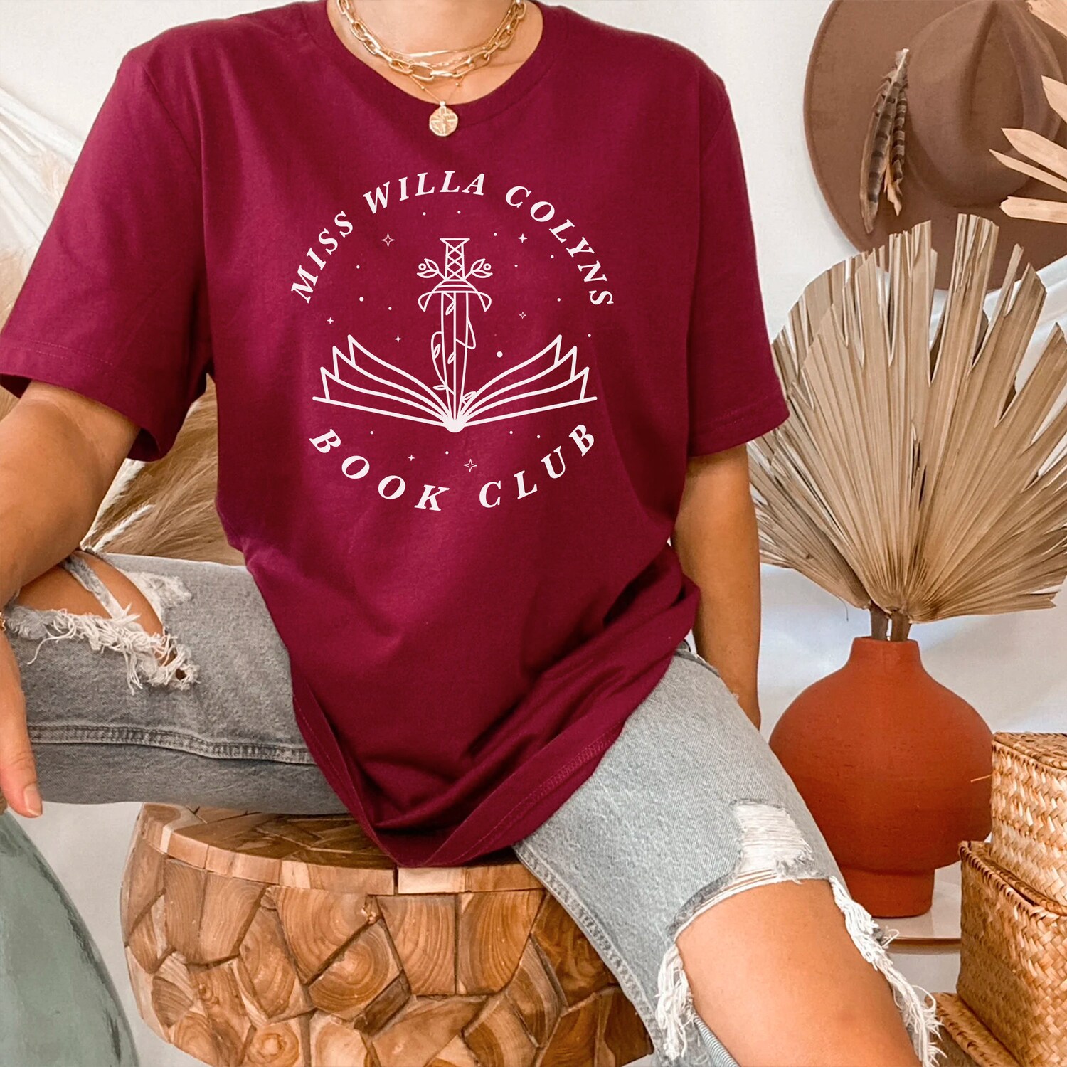 SJM Miss WIlla Colyns Book Club We Will Rise From Blood And Ash Lover Shirt image 5