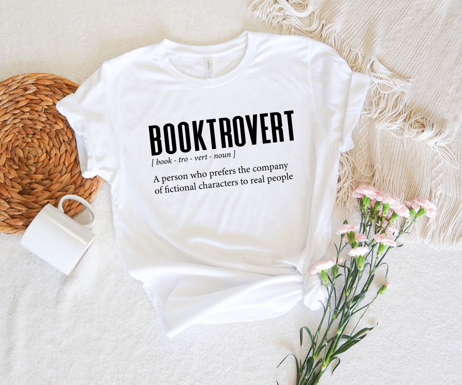 Booktrovert Definition Bibliophile Lover Reading Teacher Librarian Shirt image 3