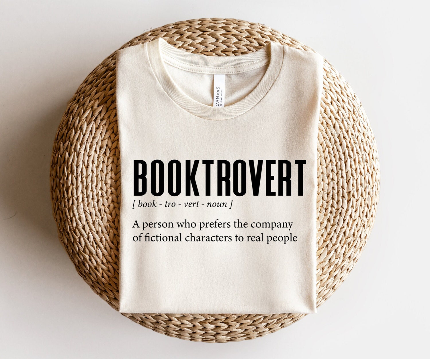 Booktrovert Definition Bibliophile Lover Reading Teacher Librarian Shirt image 1