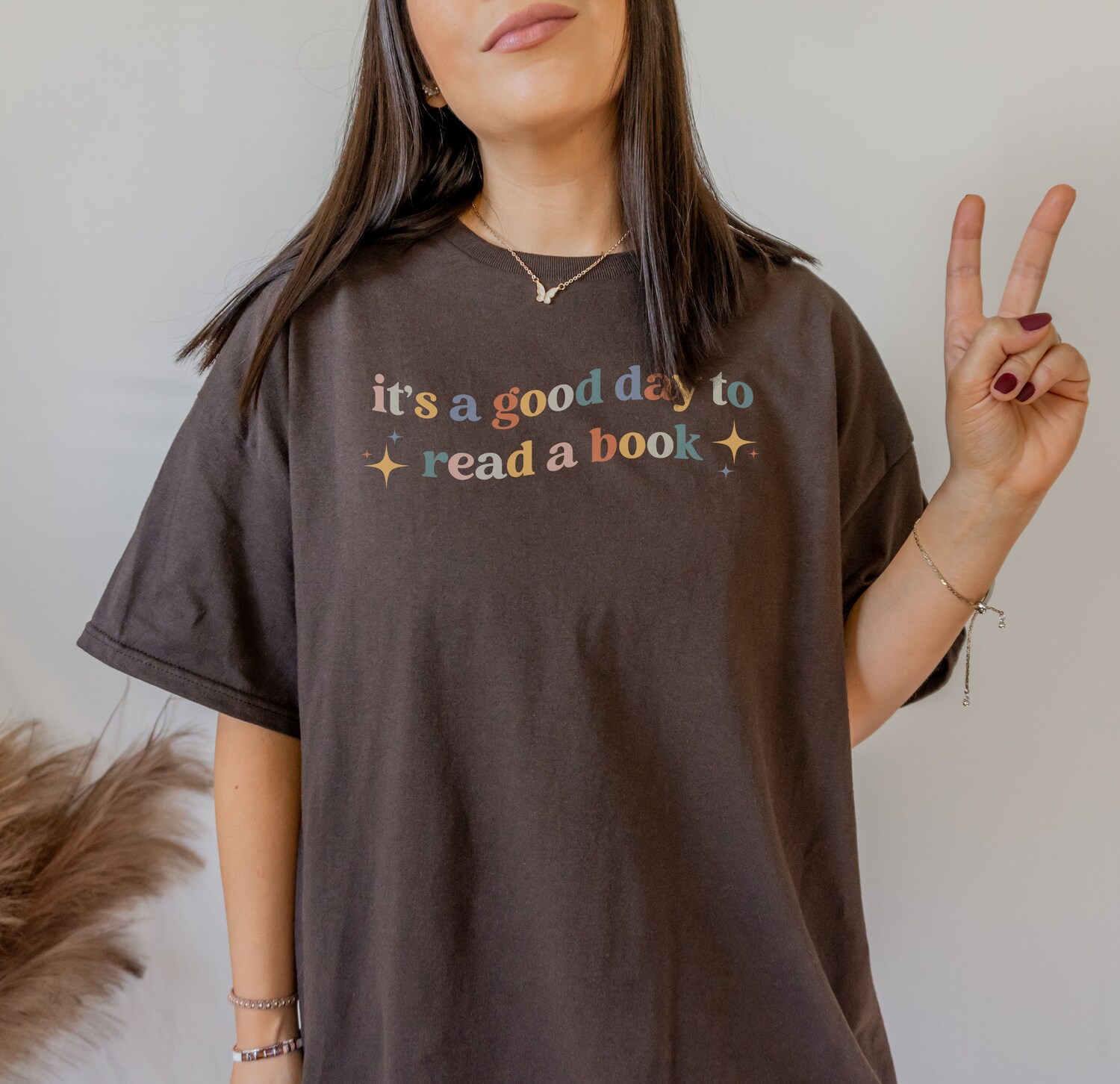 Retro It's A Good Day To Read Bookish Poet Literature Librarian Indie Shirt image 1