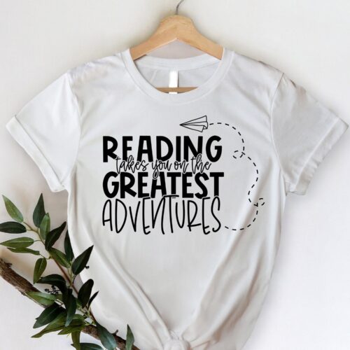 Reading Takes You On Adventures Shirt Book Lover Library Shirt Best Friend Gift image 0