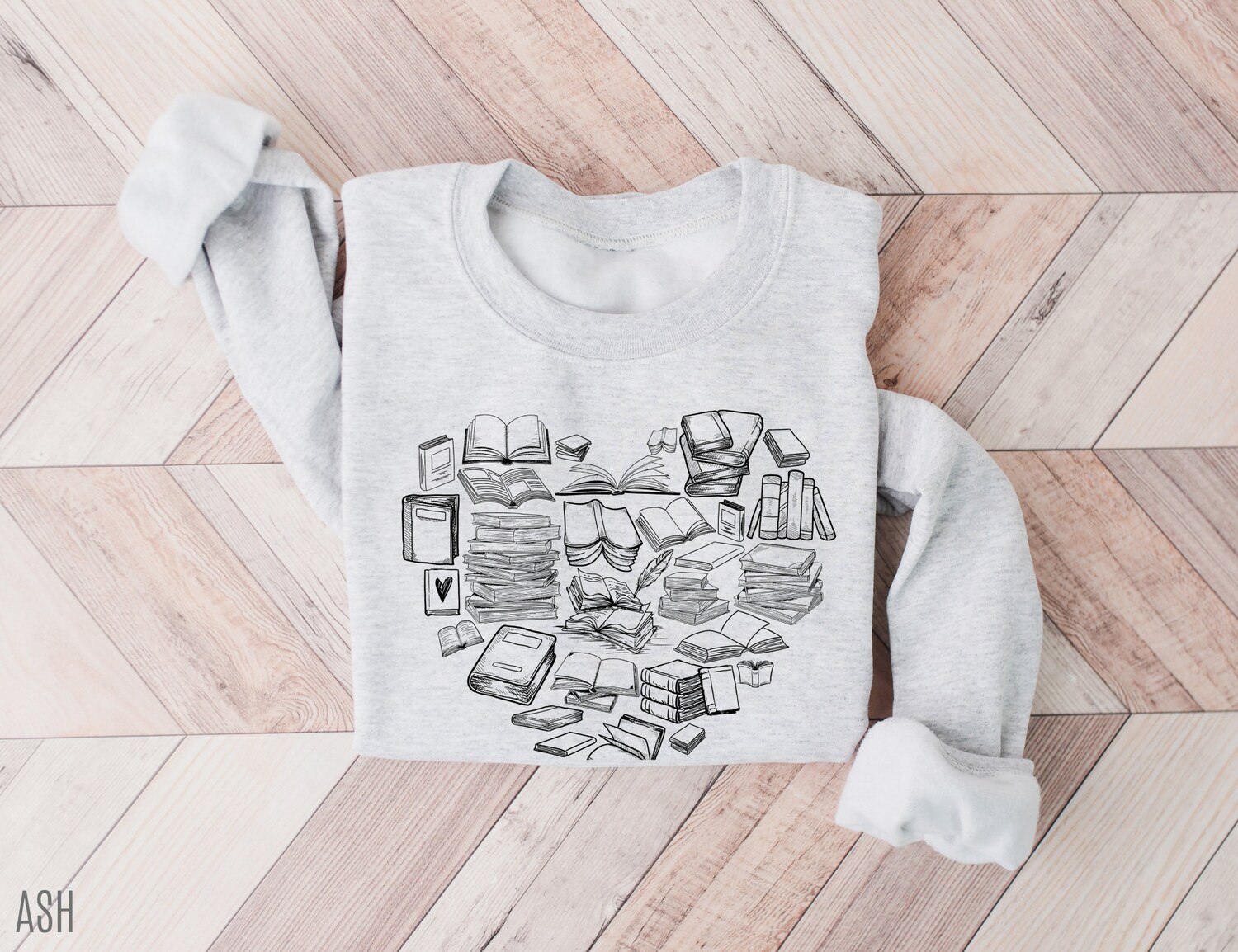 Book Heart Lover Reading Bibliophile Death by TBR Librarian Sweatshirt image 1